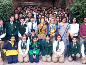 French Partners visiting Auram Global School Haldwani (3)
